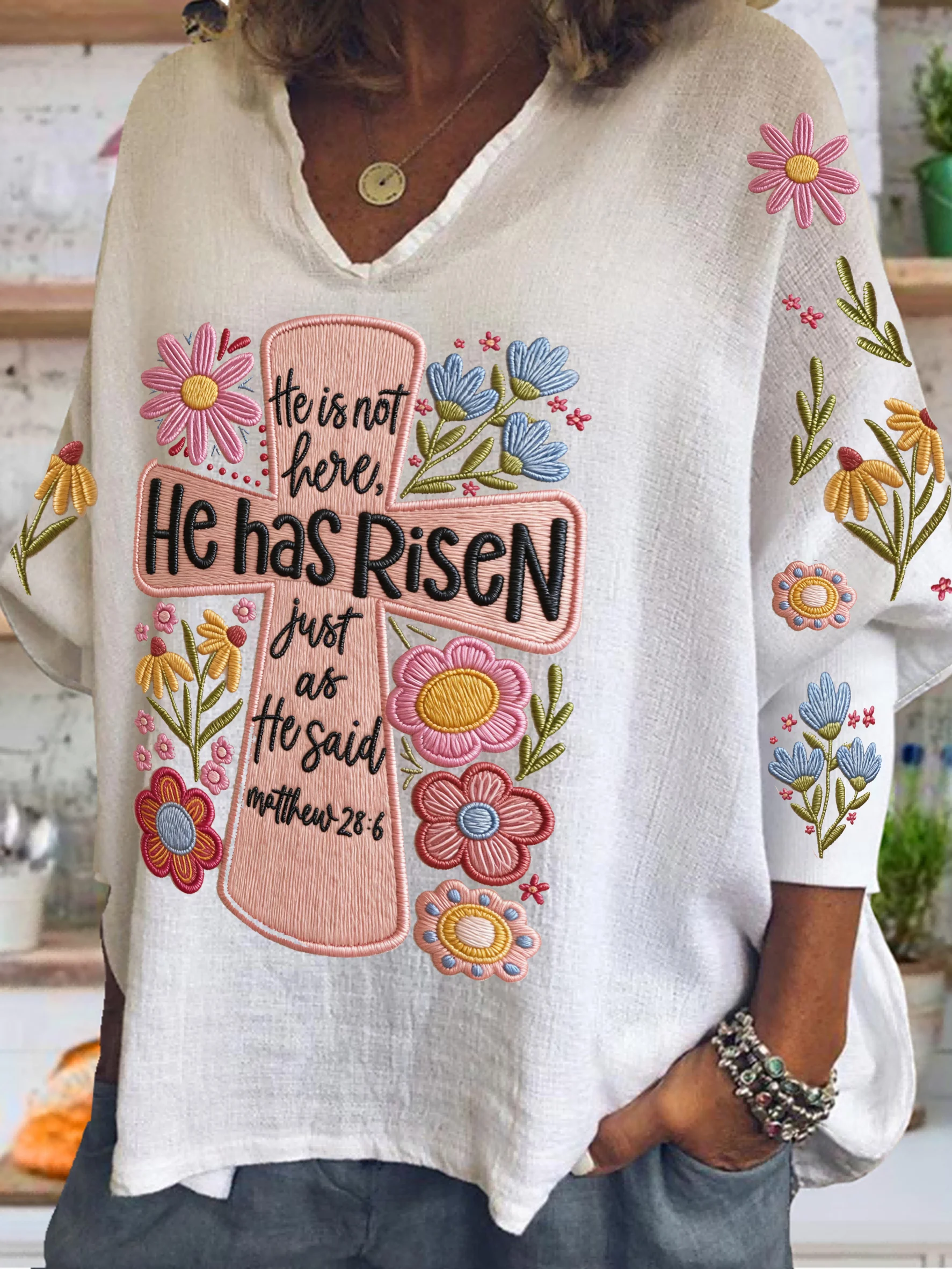 Women's Easter Faith Top