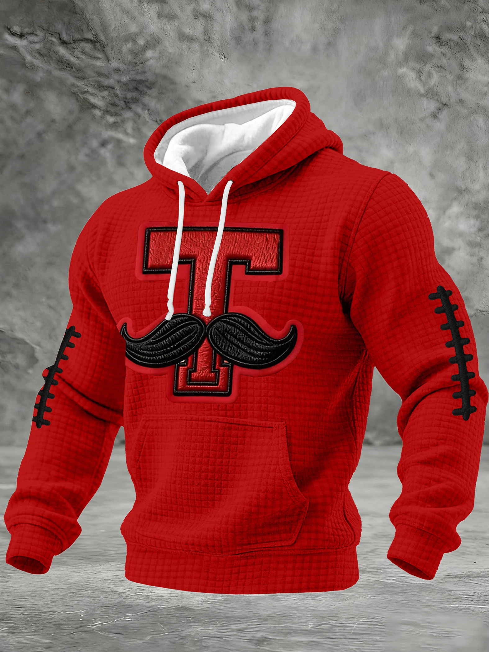 Men's Football Printed Casual Hoodie