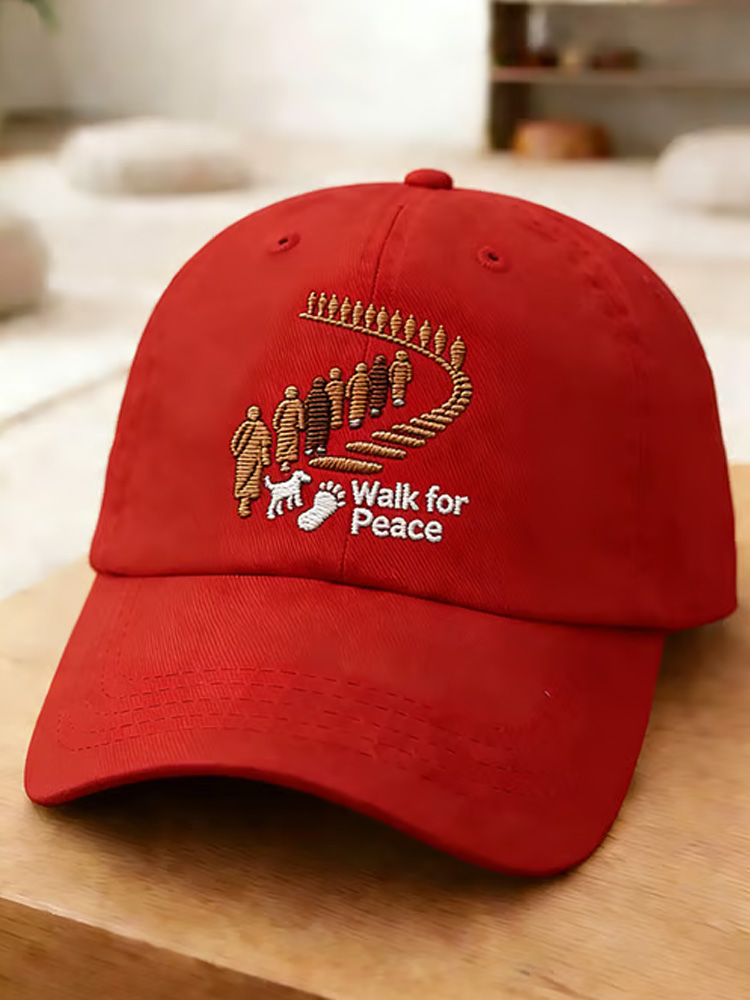 Walk For Peace Printed Casual Hat