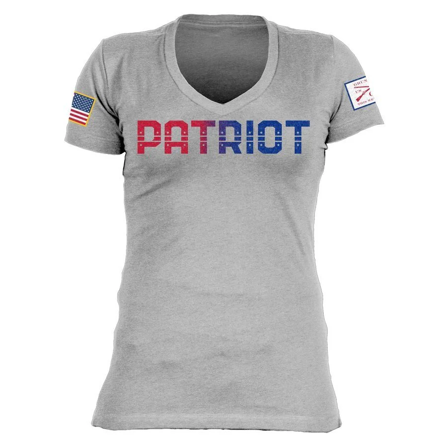 Women's Patriot V-Neck - Dark Heather Gray