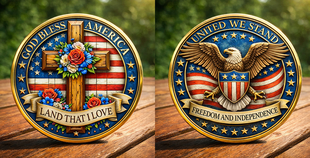 🏆Flash Sale 60% OFF - God Bless America Faith Commemorative Coin