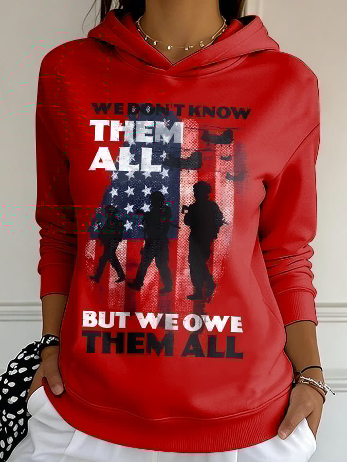 Women's Casual Red Friday Print Sweatshirt