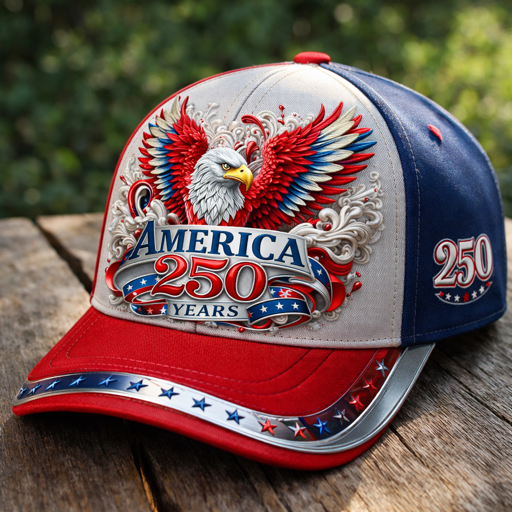 US 250th Anniversary Printed Casual Hat