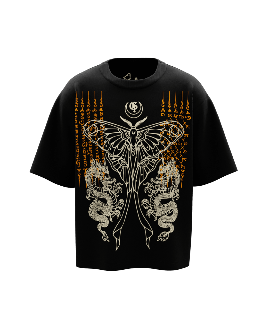 Cyprus Black Boxy Oversized Tshirt