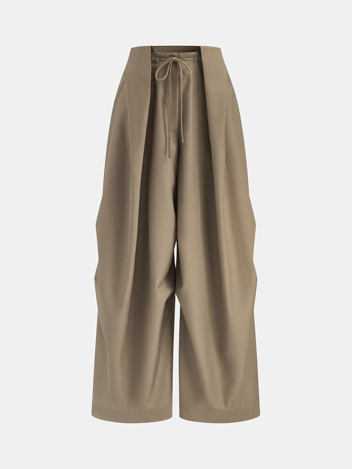 High-Waist Drawstring Parachute Pants