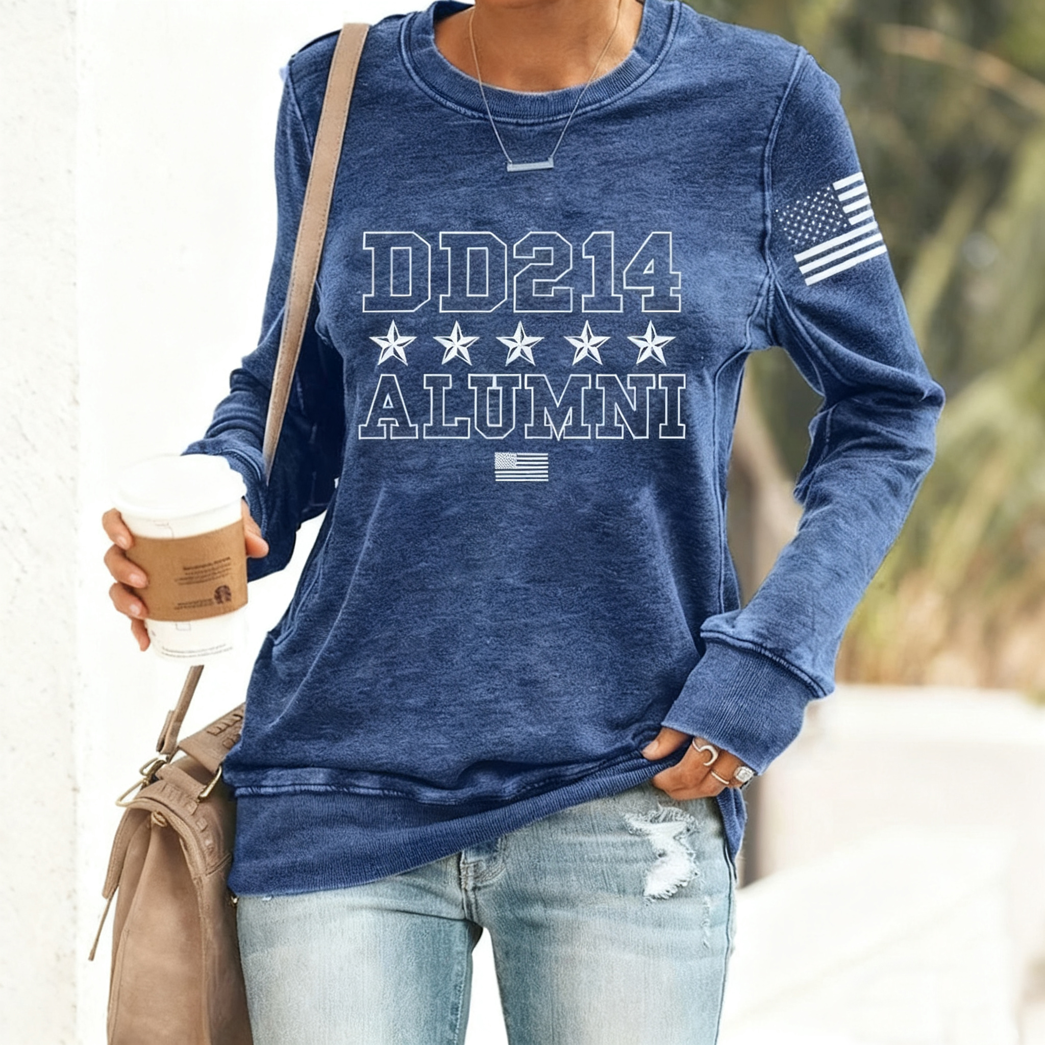 Women's DD-214 Print Sweatshirt