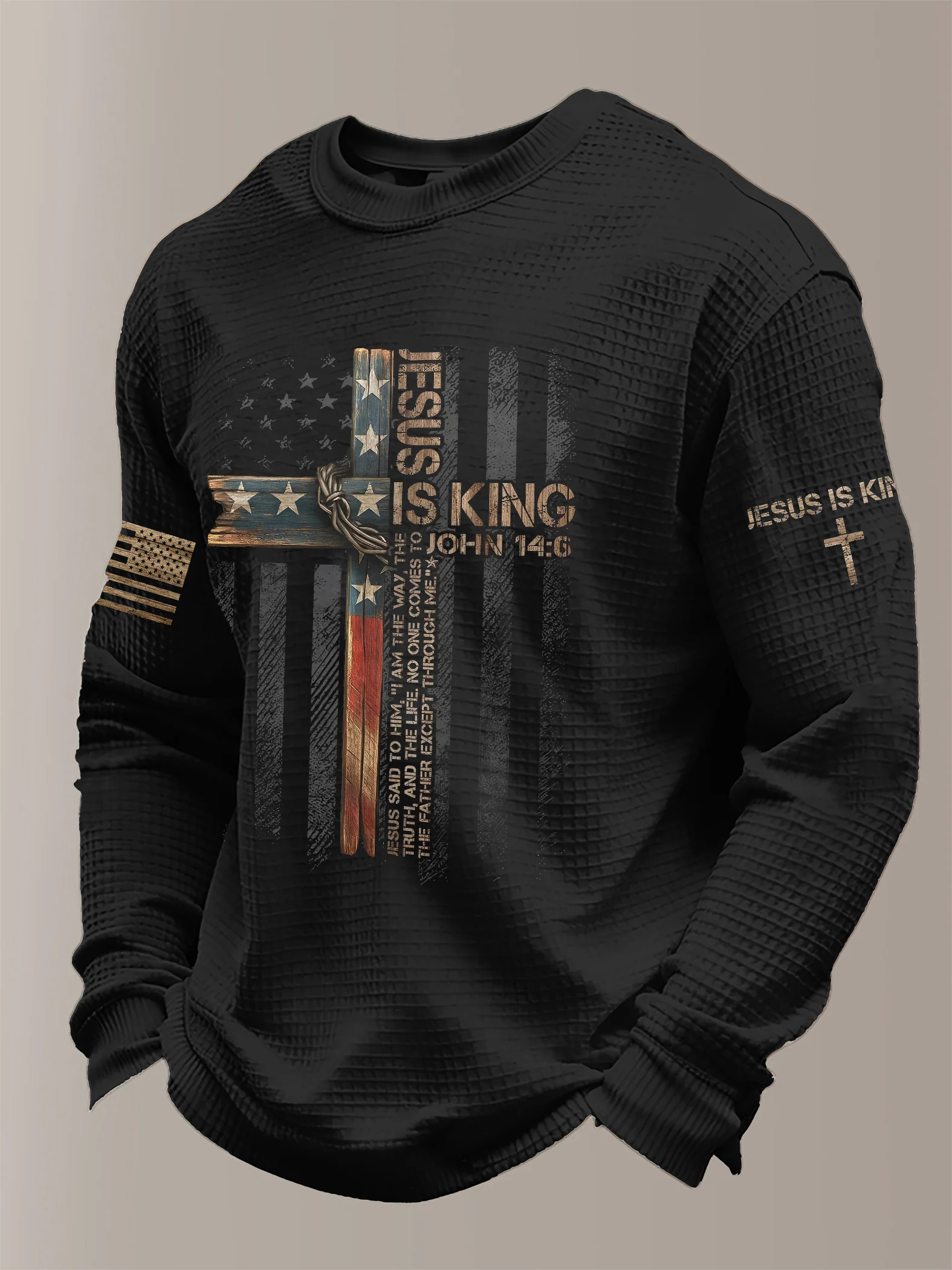 Men'S Printed T-Shirt With A Religious Theme-Fast Shipping