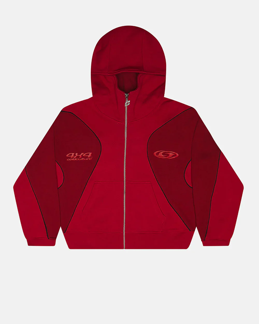RUSH ZIPPER HOODIE RED