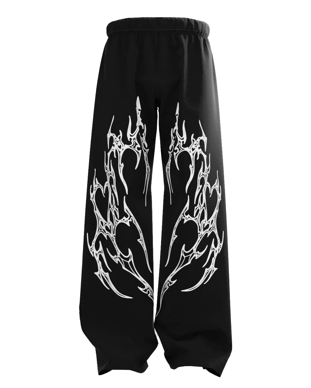 Bexor Black Unisex Straight Fit Baggy Pants