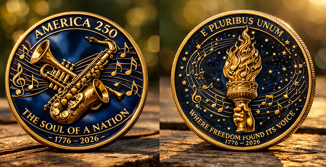 🏆Flash Sale 60% OFF - 1776–2026 American Music Spirit Coin