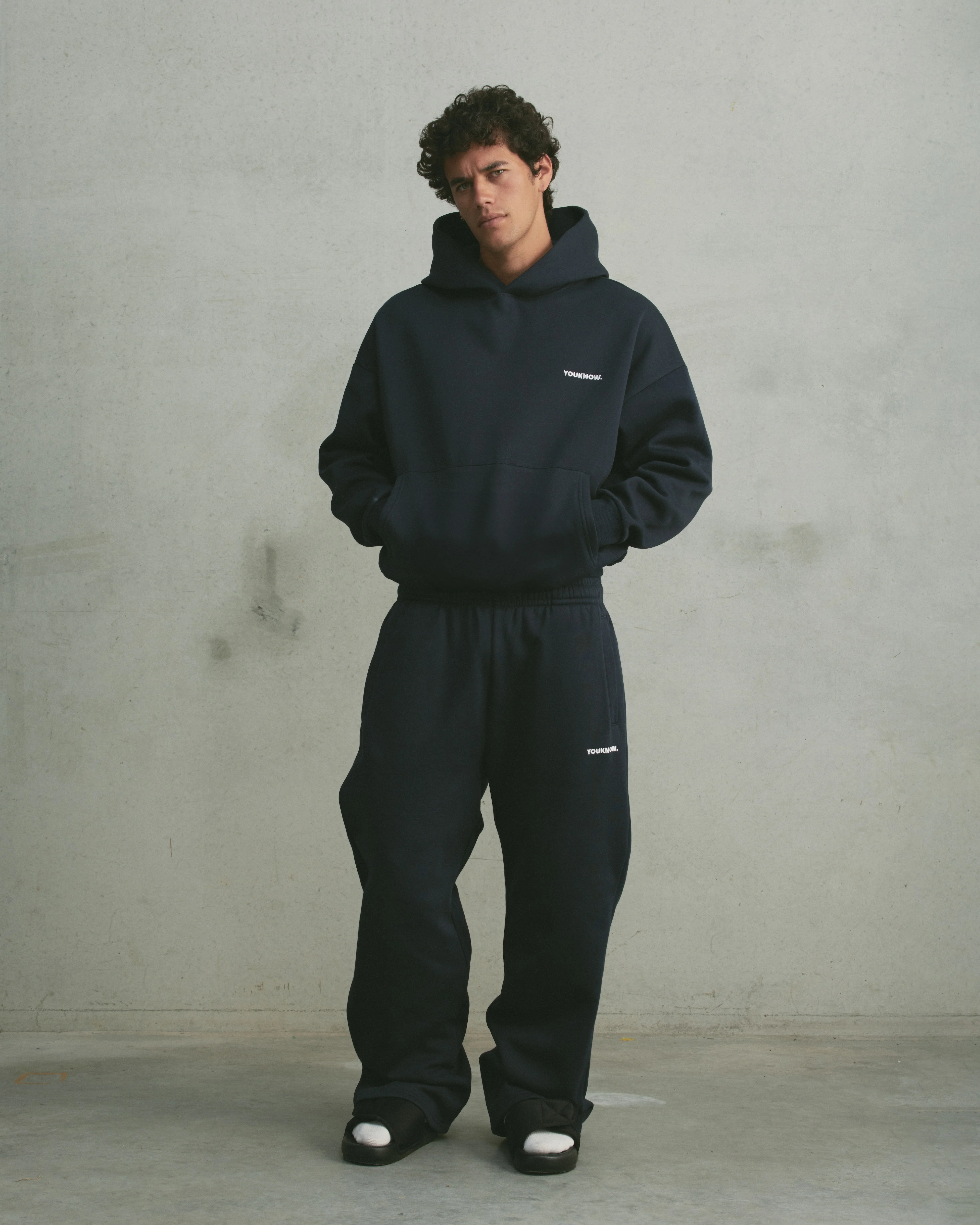 Core Wide Leg Sweatpants | Navy