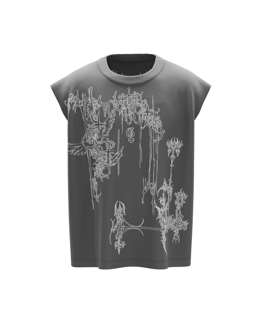 Dredge Dark Grey Unisex Boxy Vest