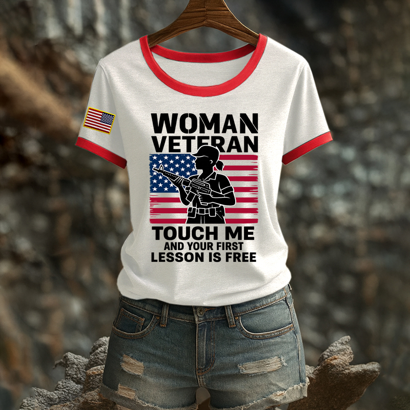 Women's Veteran Print T-Shirt