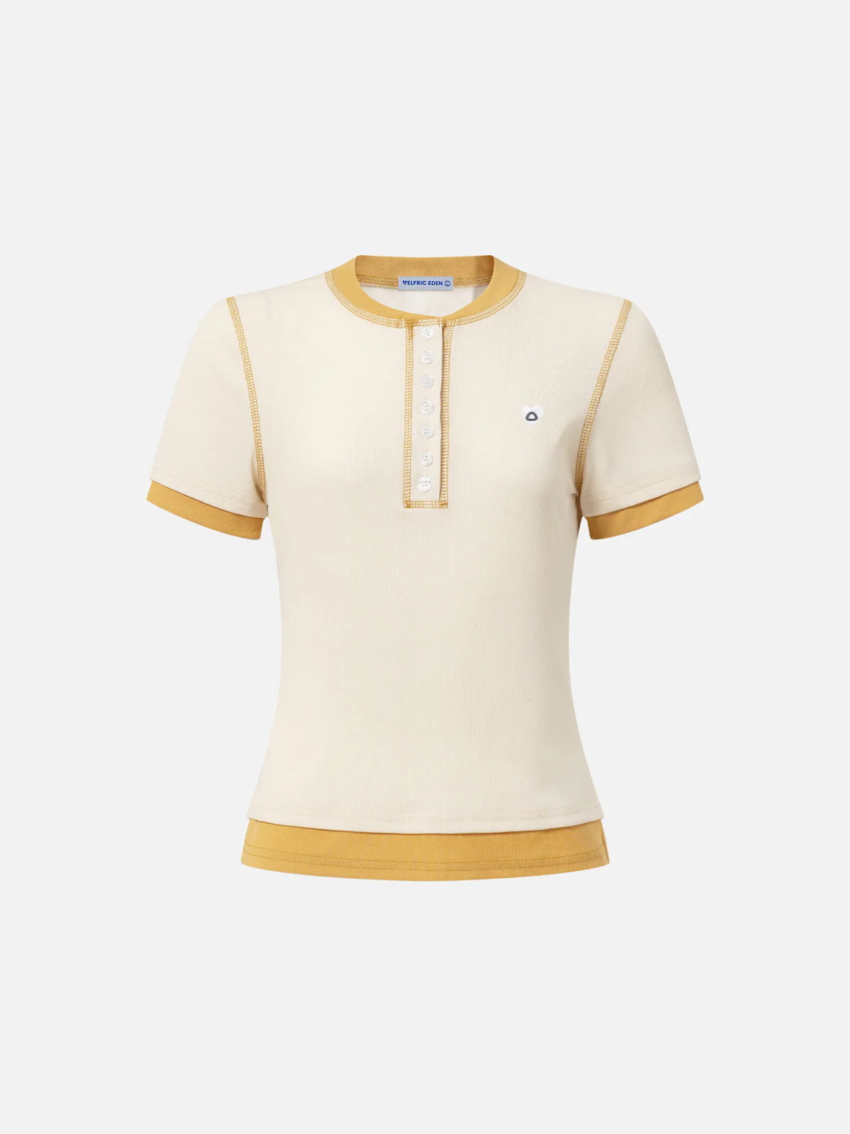 Aelfric Eden Layered Chain Henley Baby Tee