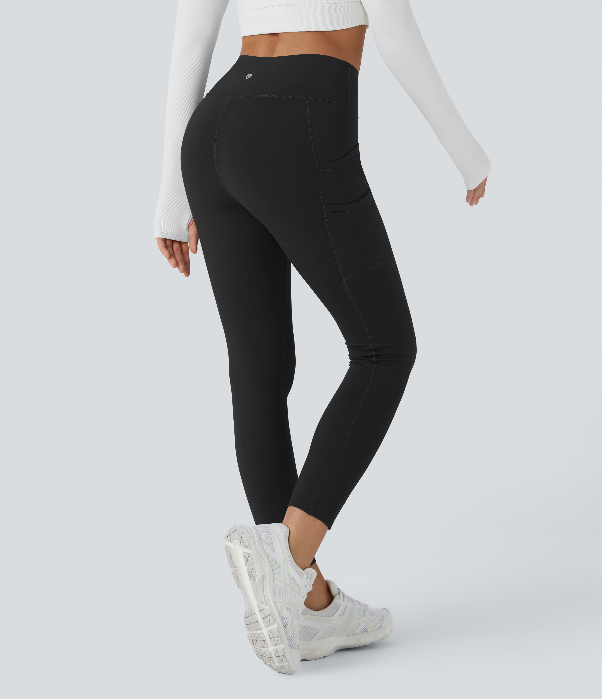 SoftlyZero™ Plush Thermal High Waisted Double Pockets 7/8 Yoga Leggings