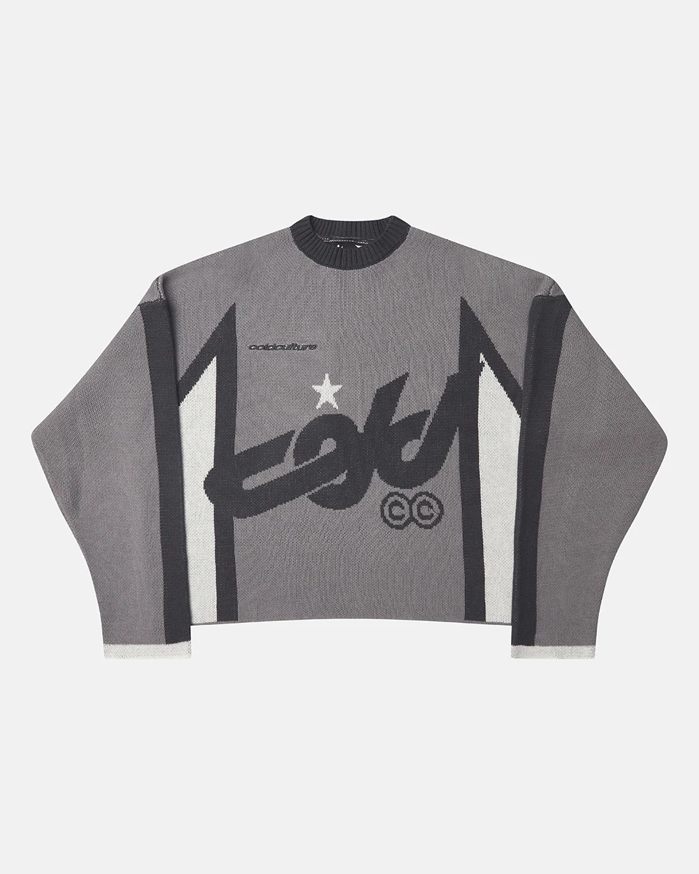 WINNER KNIT GREY, BLACK AND WHITE