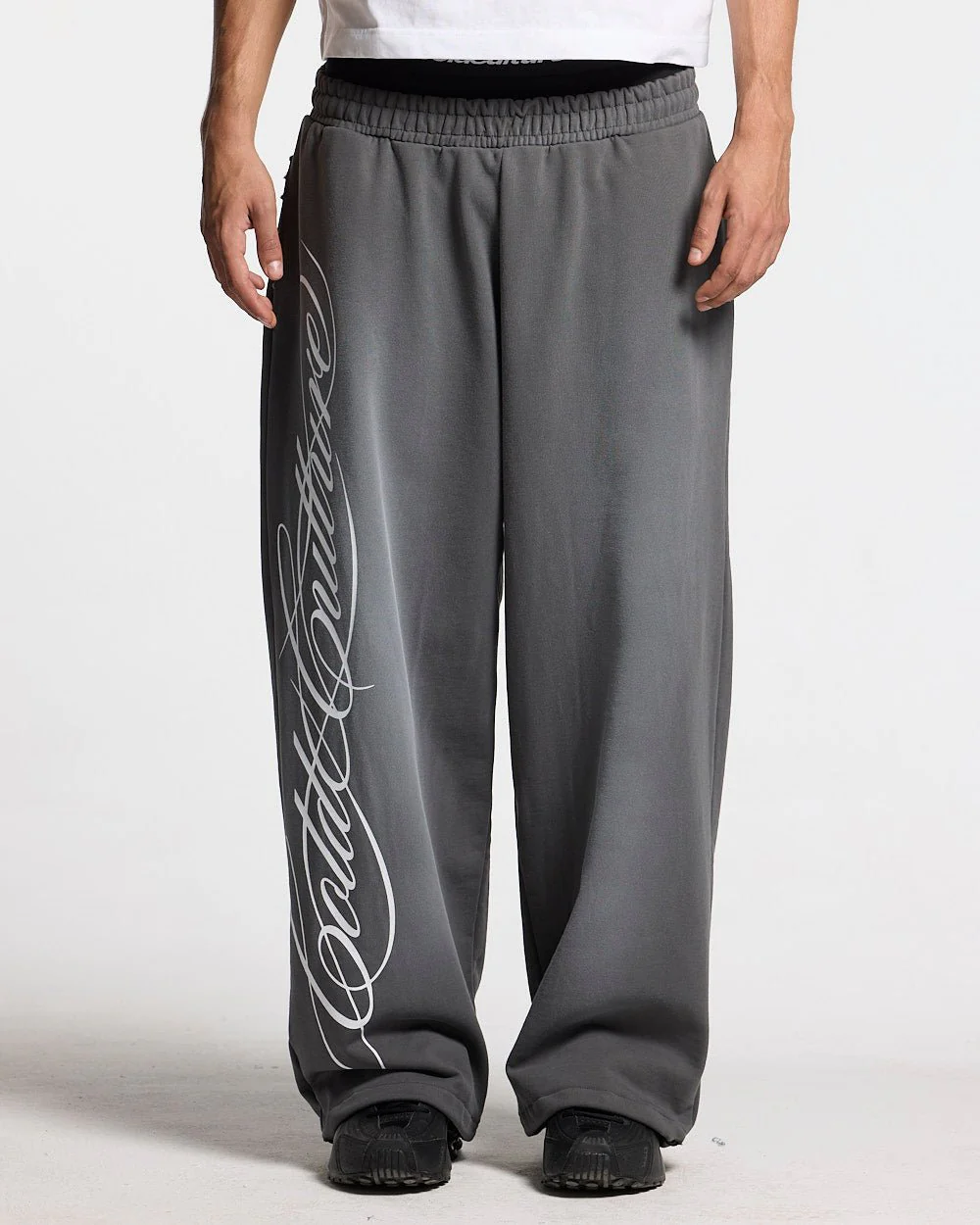 SCRIPT SWEATPANTS ANTRACITE GREY