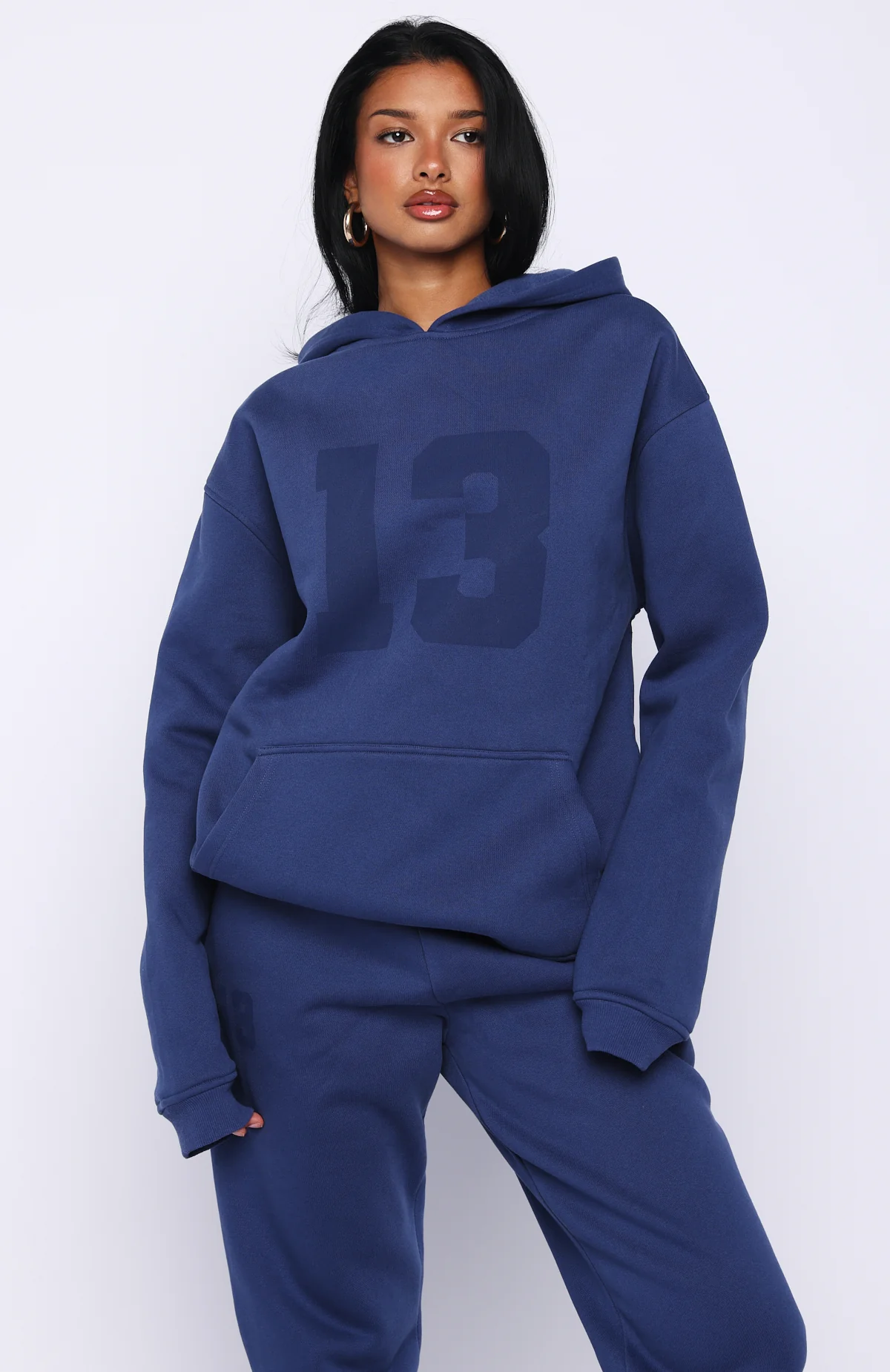 It's Your Chance Oversized Hoodie Navy