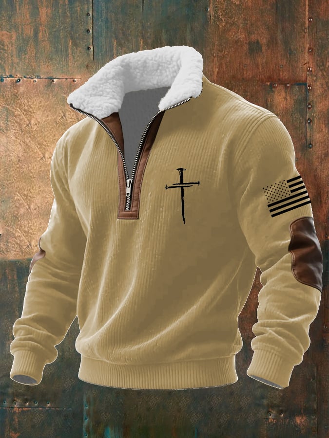 Men's Faith Textured Sweatshirt