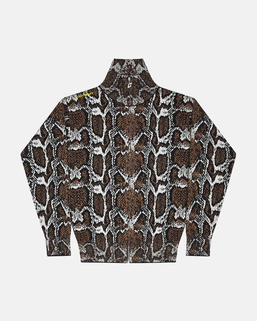 SNAKE ZIP KNIT BROWN