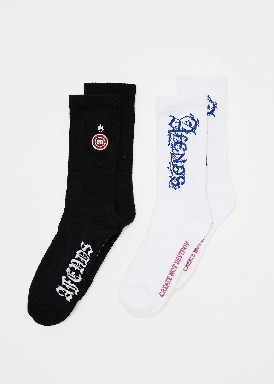 AFENDS Mens Team - Socks Two Pack - Multi
