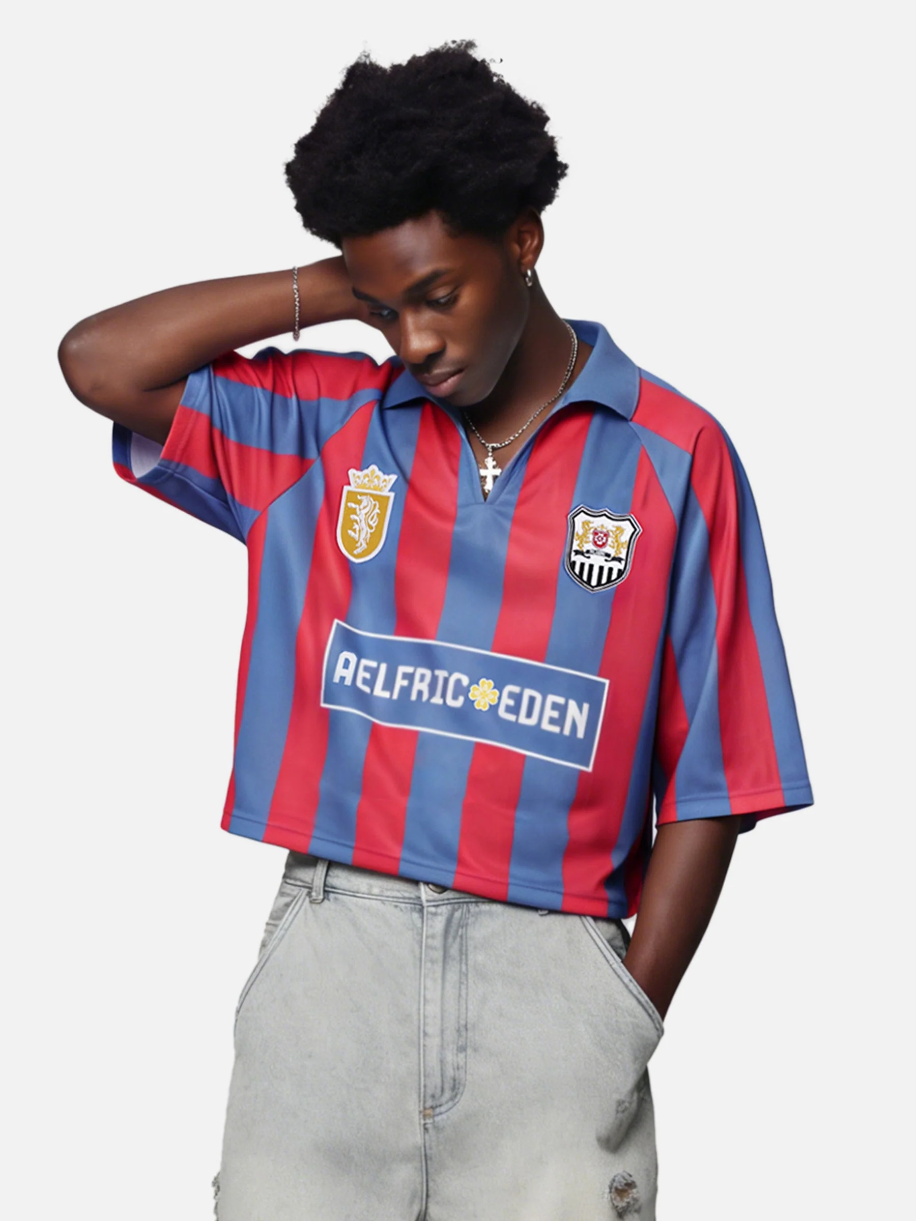 Aelfric Eden Boxy Football Jersey Tee