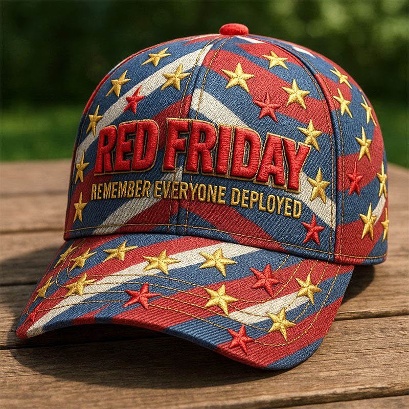 Red Friday Printed Casual Hat