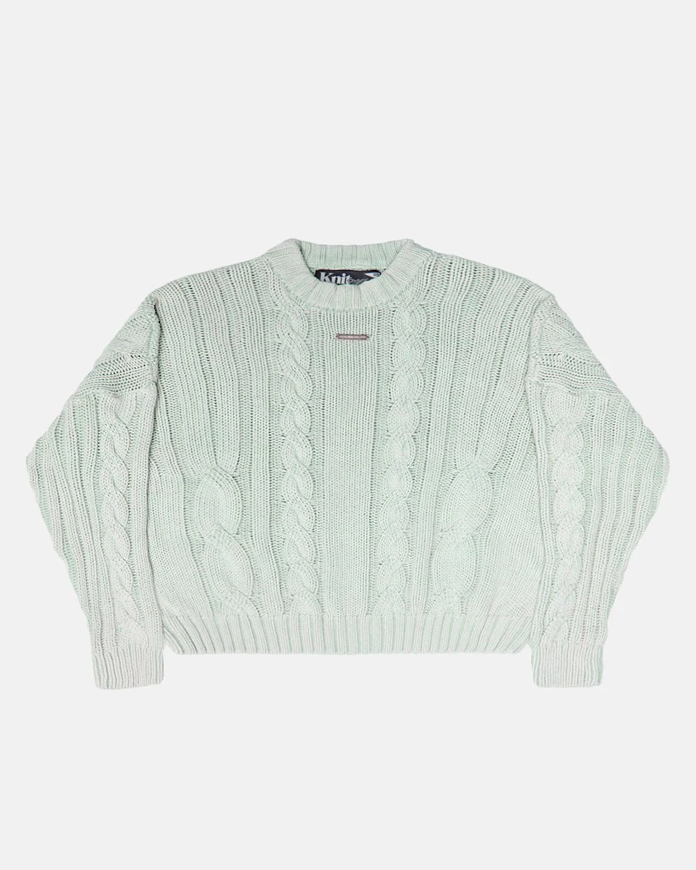 PATTERNED KNIT LIGHT BLUE