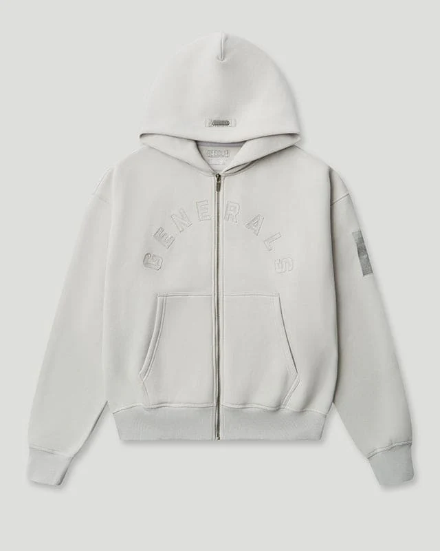 Generals Oversized Zip Hoodie Nimbus Cloud