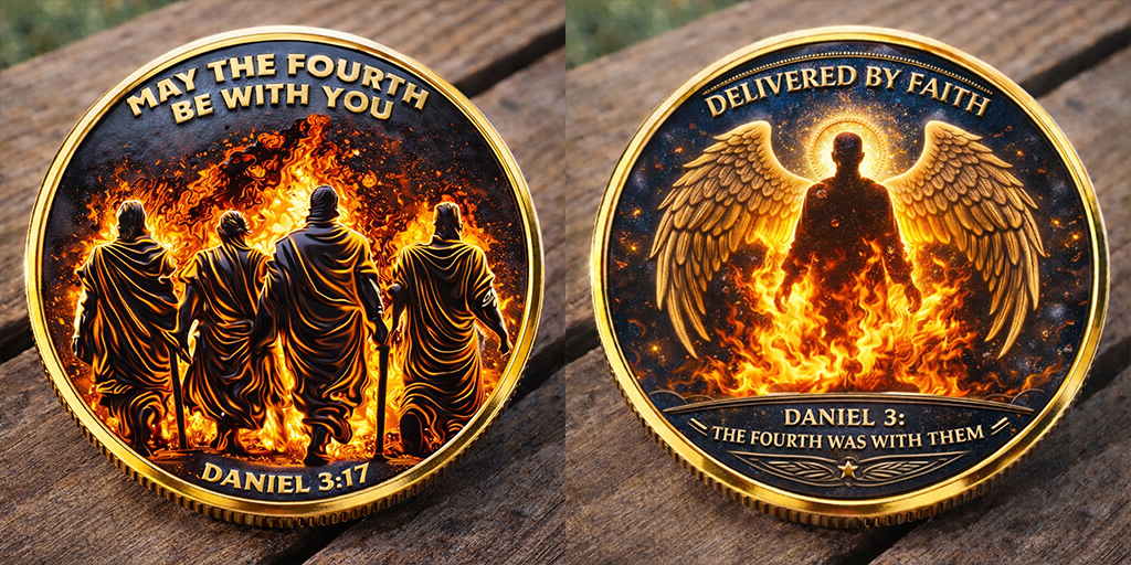 “Delivered by Faith” Daniel 3 Christian Challenge Coin