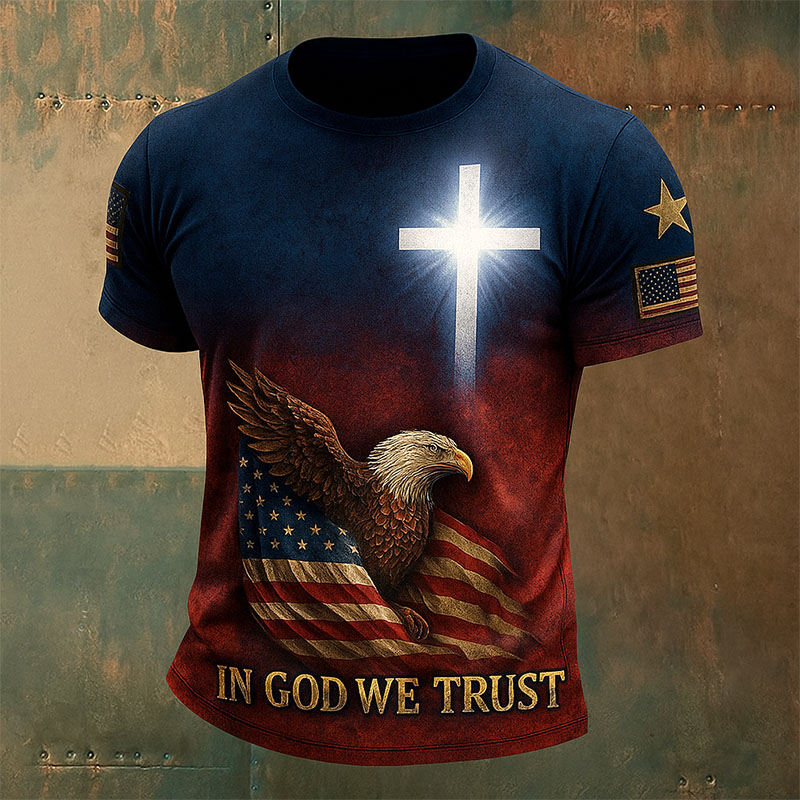 Military Jesus Art Print Casual T-Shirt