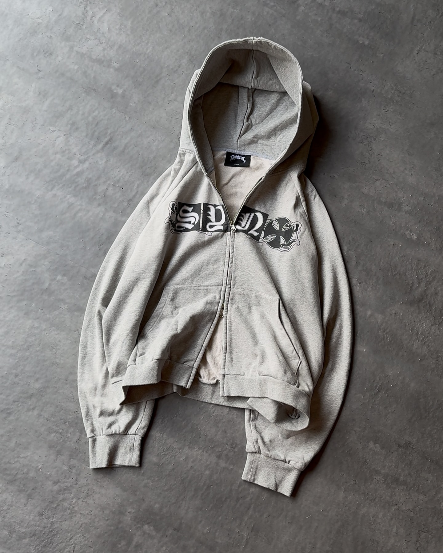Street Style Graphic Zip Up Hoodie