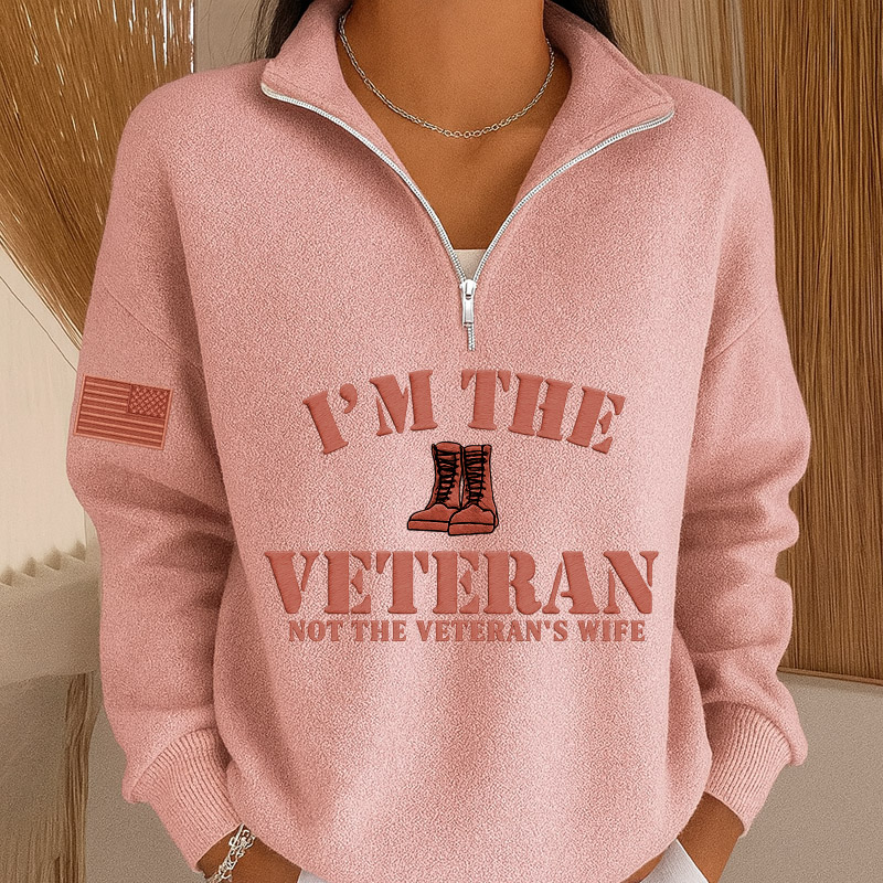 Women's Veteran Printed Casual Sweatshirt