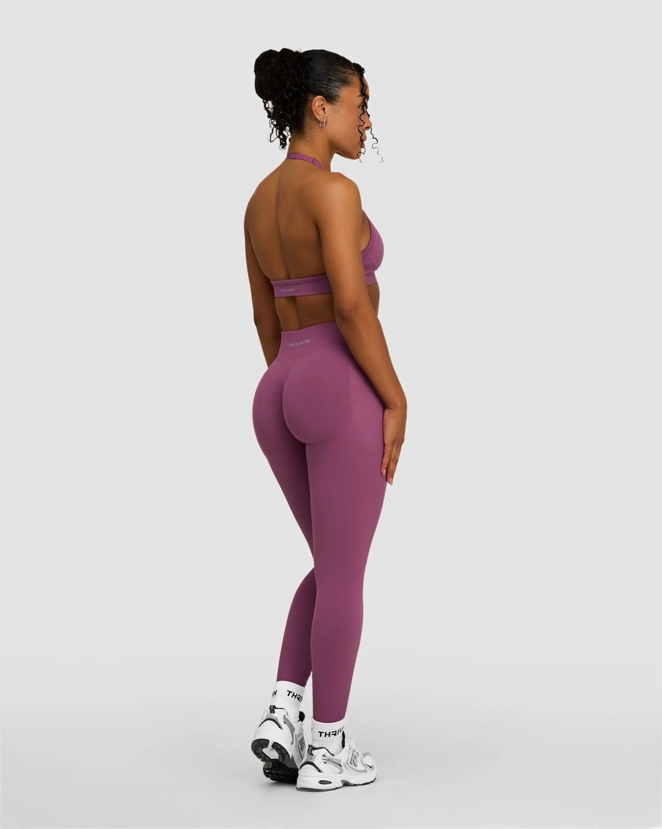 Elevate™ Sculpting Mid Waist Scrunch Leggings | Orchid Mauve