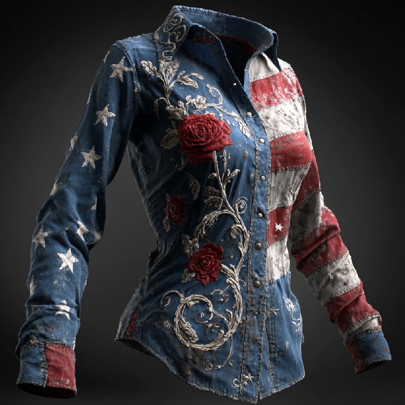 Women's US 250th Anniversary Casual Shirt