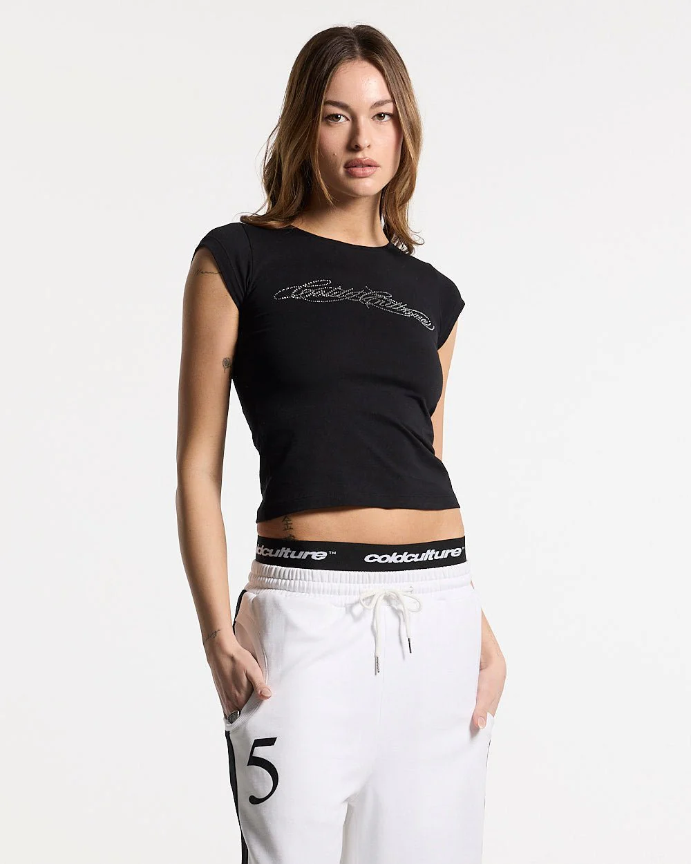 BLING BABY TEE BLACK