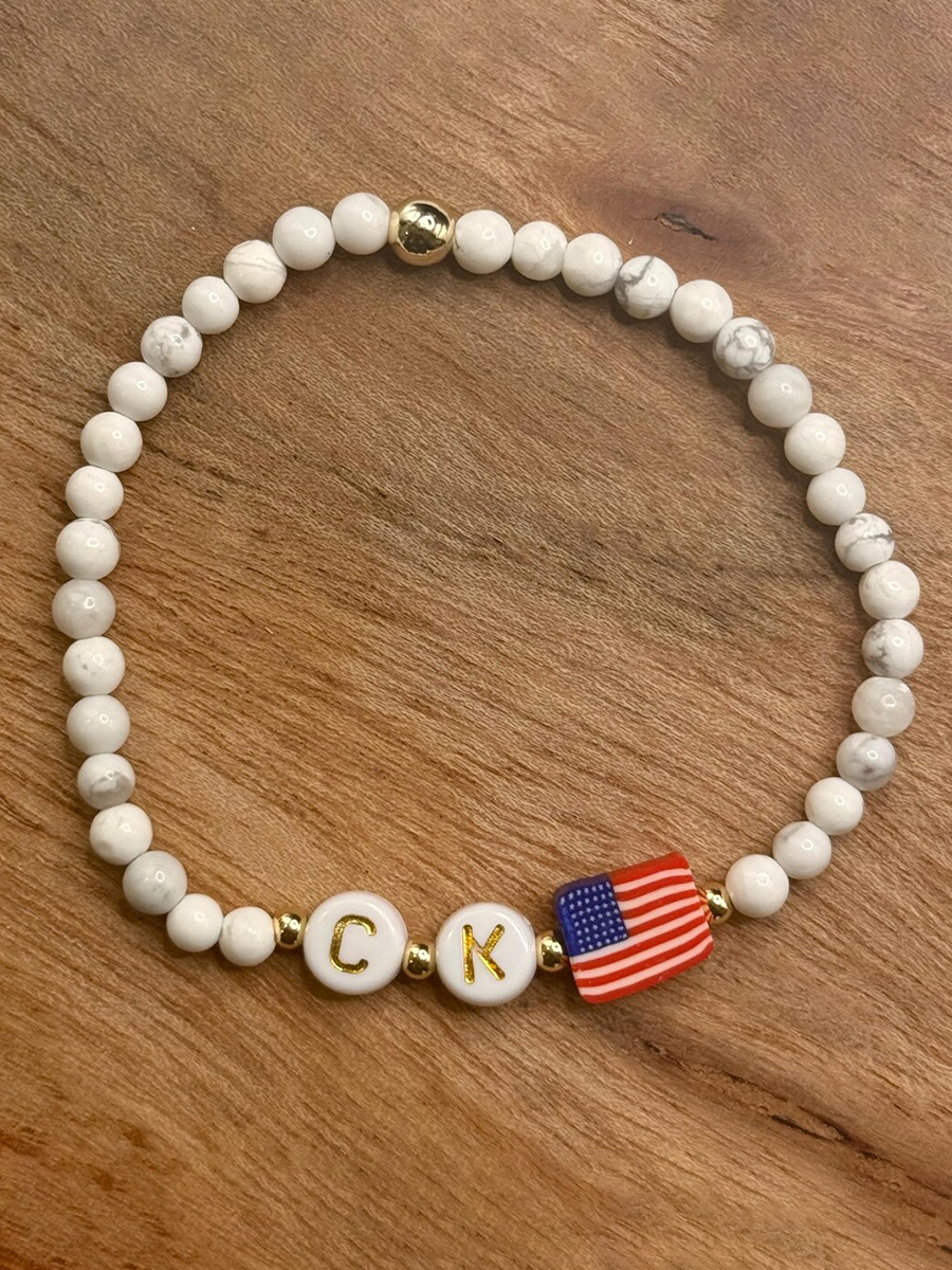 Patriotic Beaded Bracelet