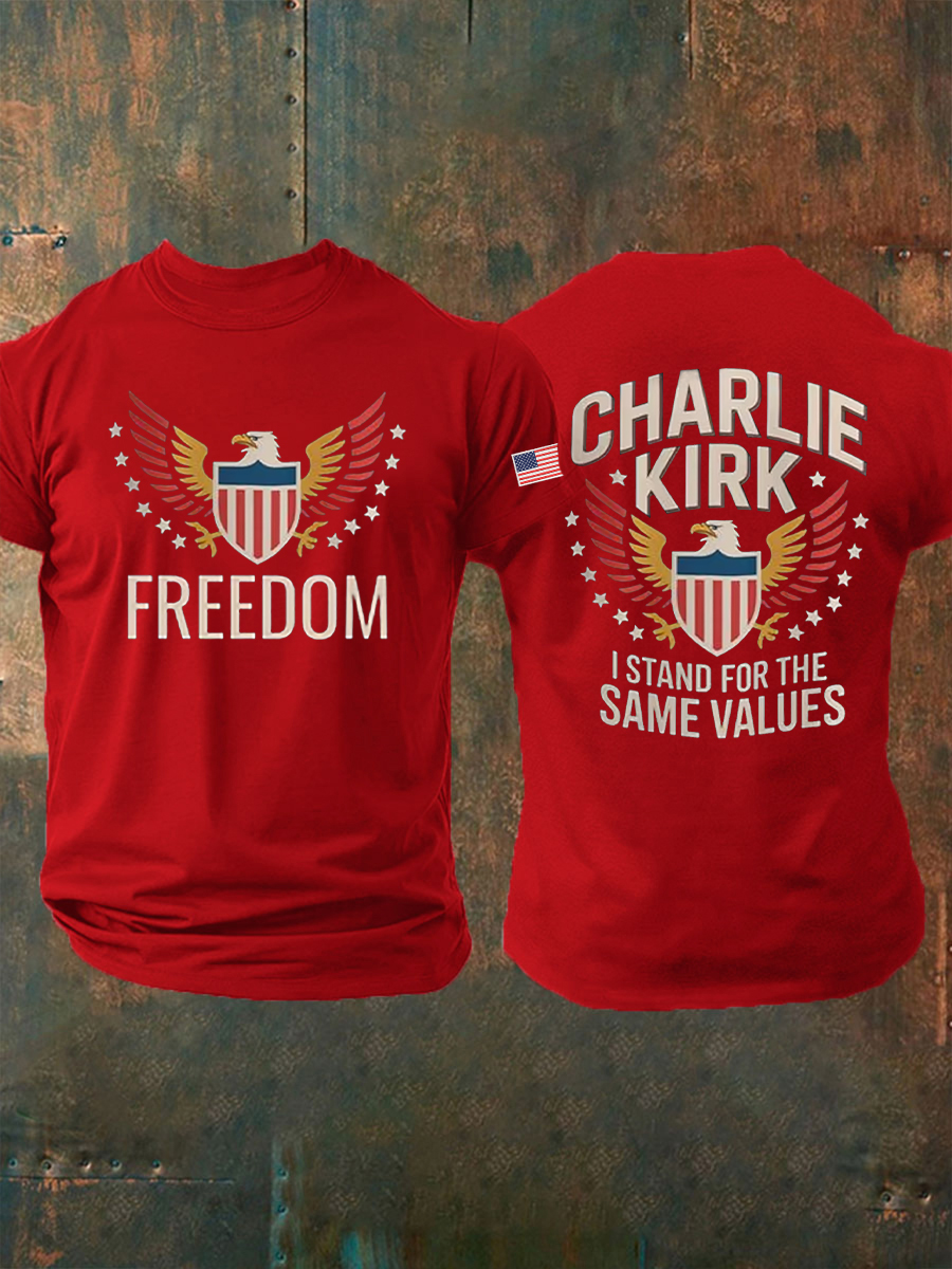 Men's Freedom Is Not Free R.I.P Charlie Kirk Short Sleeve T-shirt