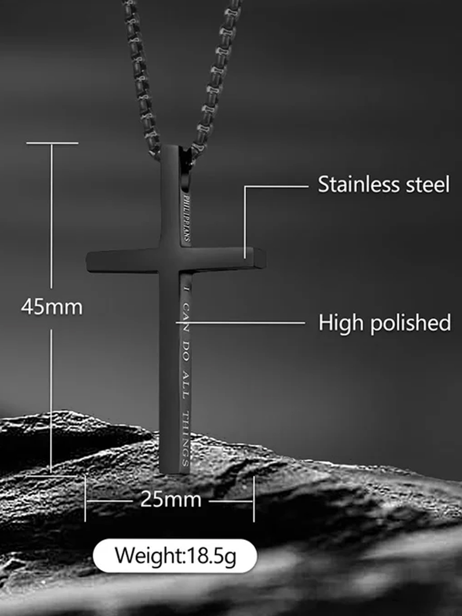 Unisex Faith We Are Charlie Kirk 18kt Gold-Plated Cross Necklace