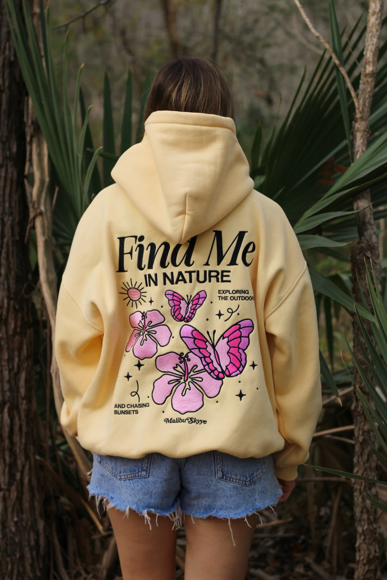 Find Me In Nature Hoodie - Butter Yellow
