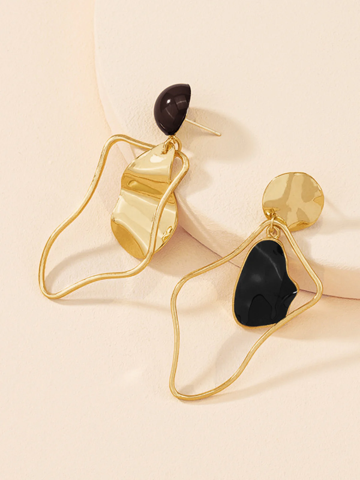 Irregular Stud Drop Earrings