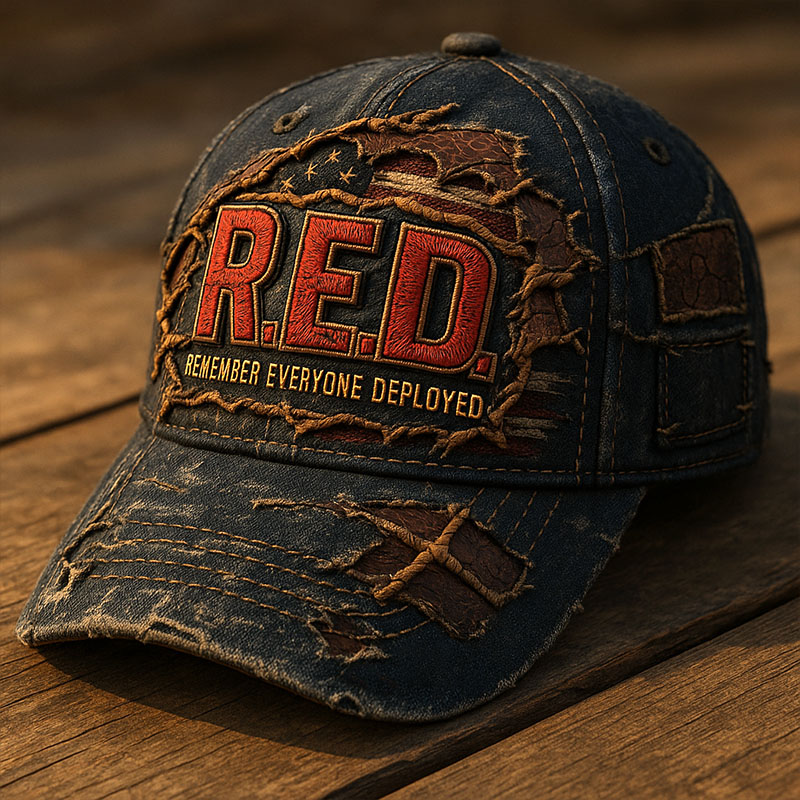 Red Friday Printed Casual Hat