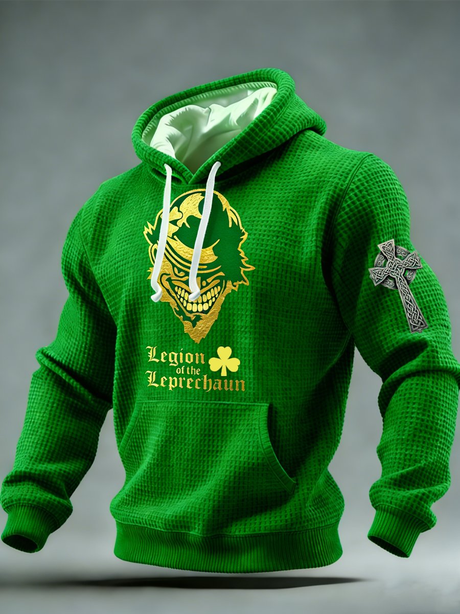 Men's Vintage St. Patrick's Day Shamrock Hoodie
