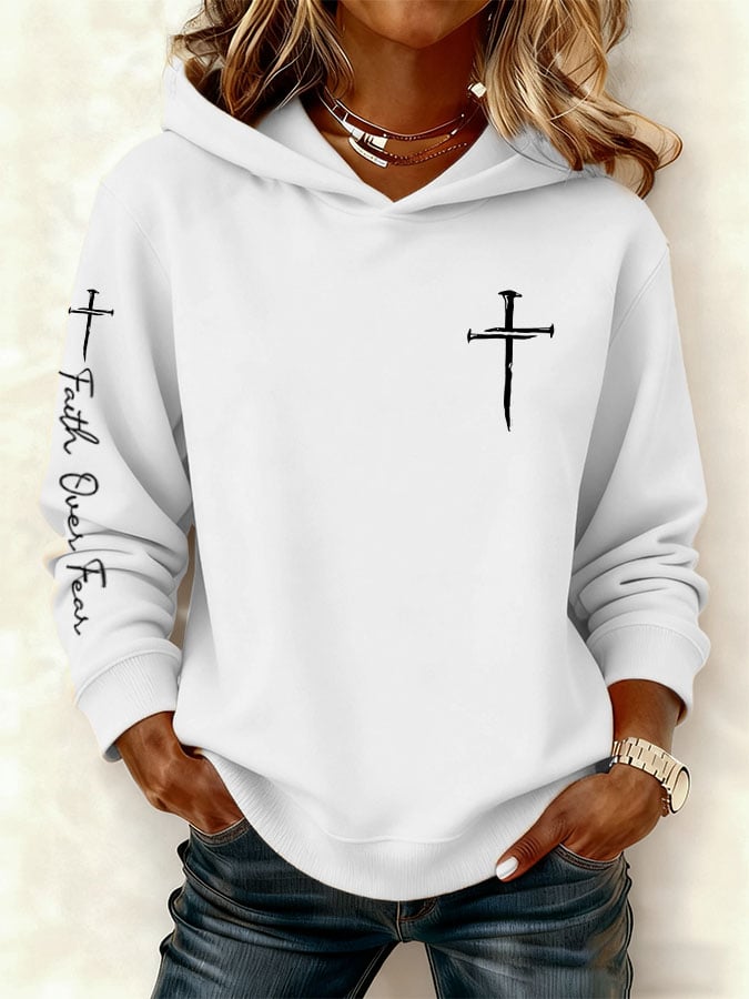 Women's Faith Over Fear Casual Sweatshirt
