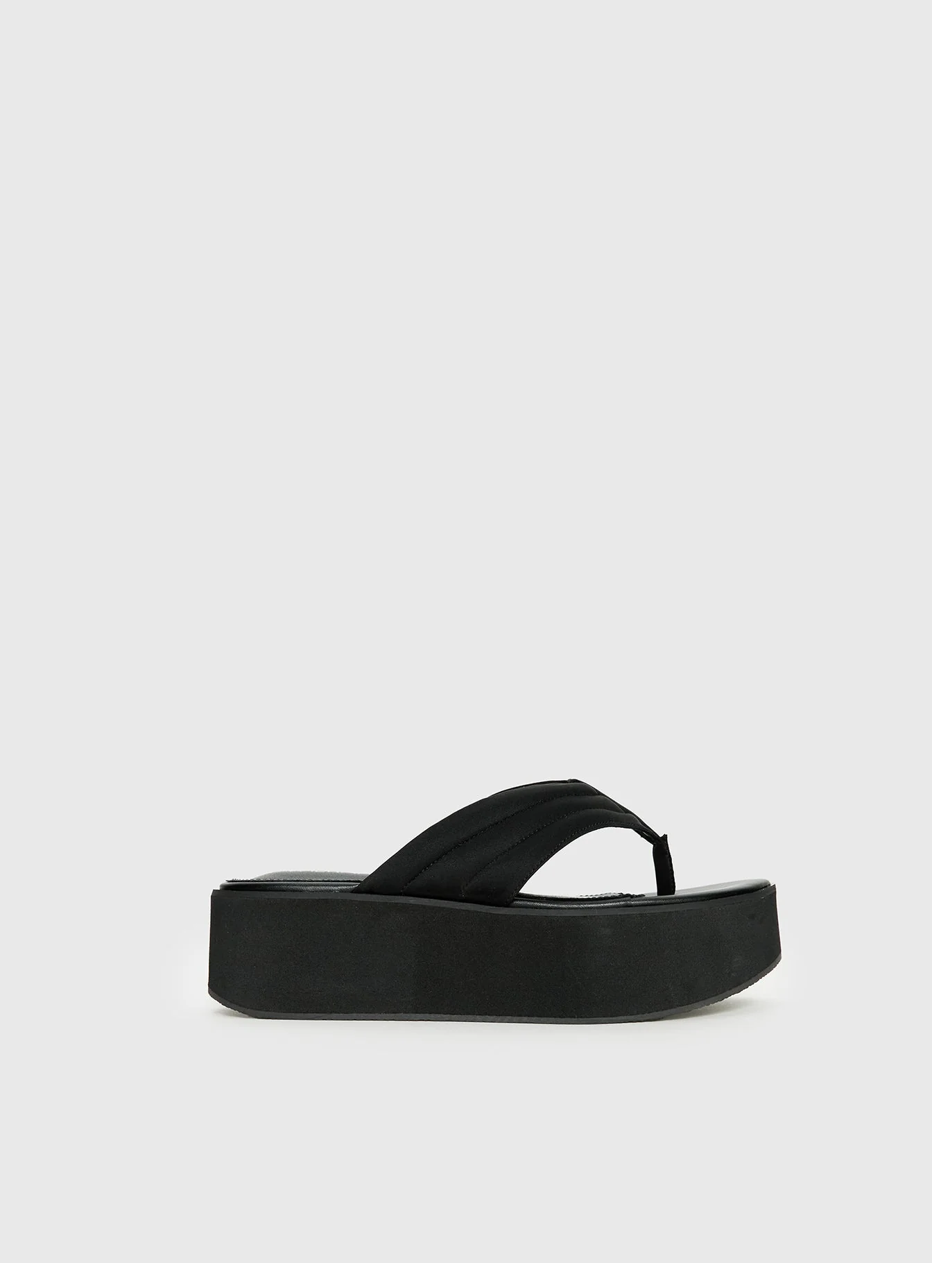 Therapy Bri Platform Thong Sandals Black