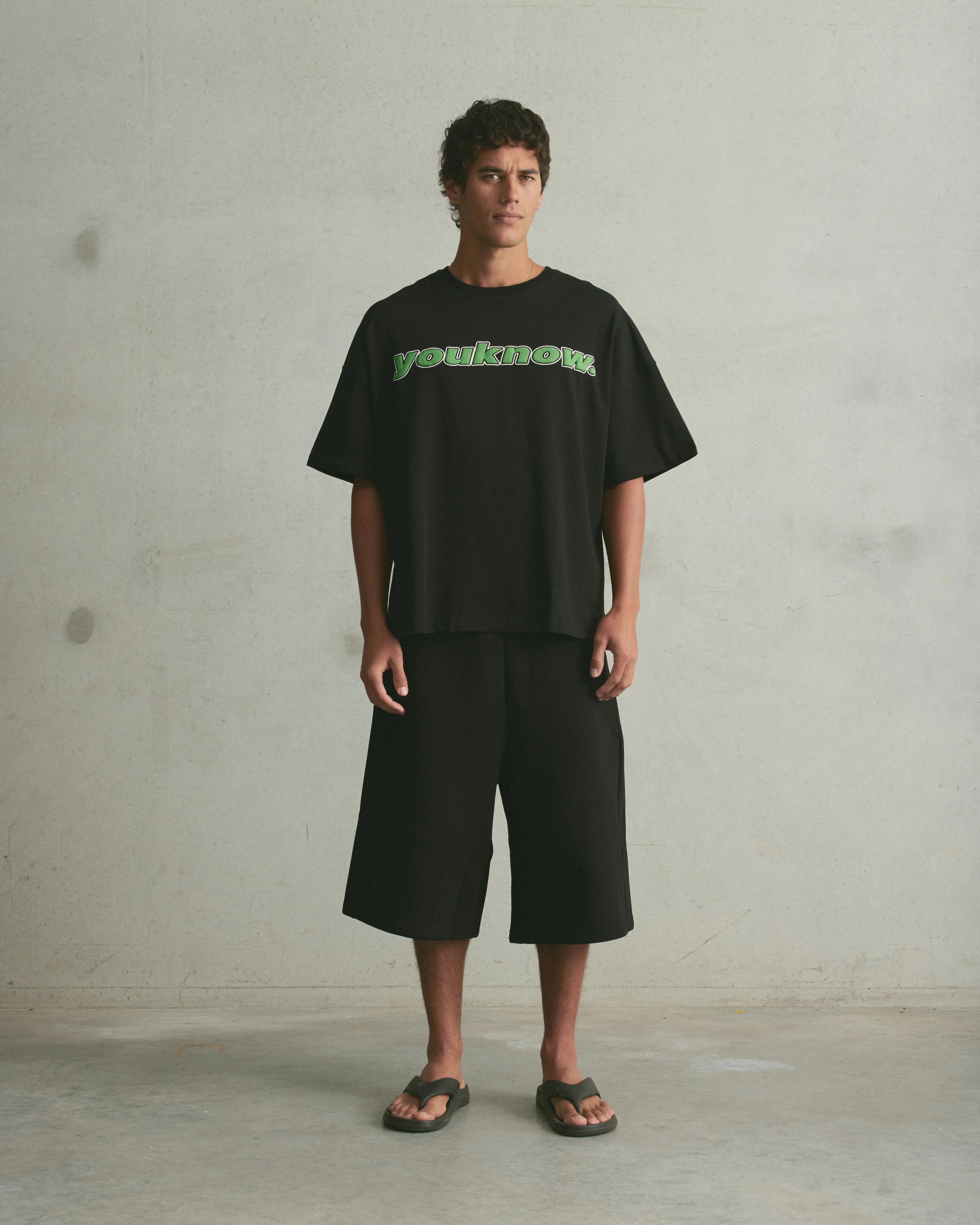 Puff Print Box Tee | Black