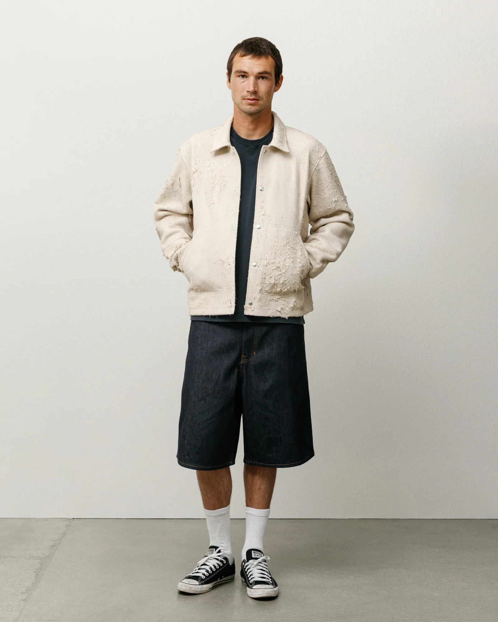 RAW DENIM WORK SHORT