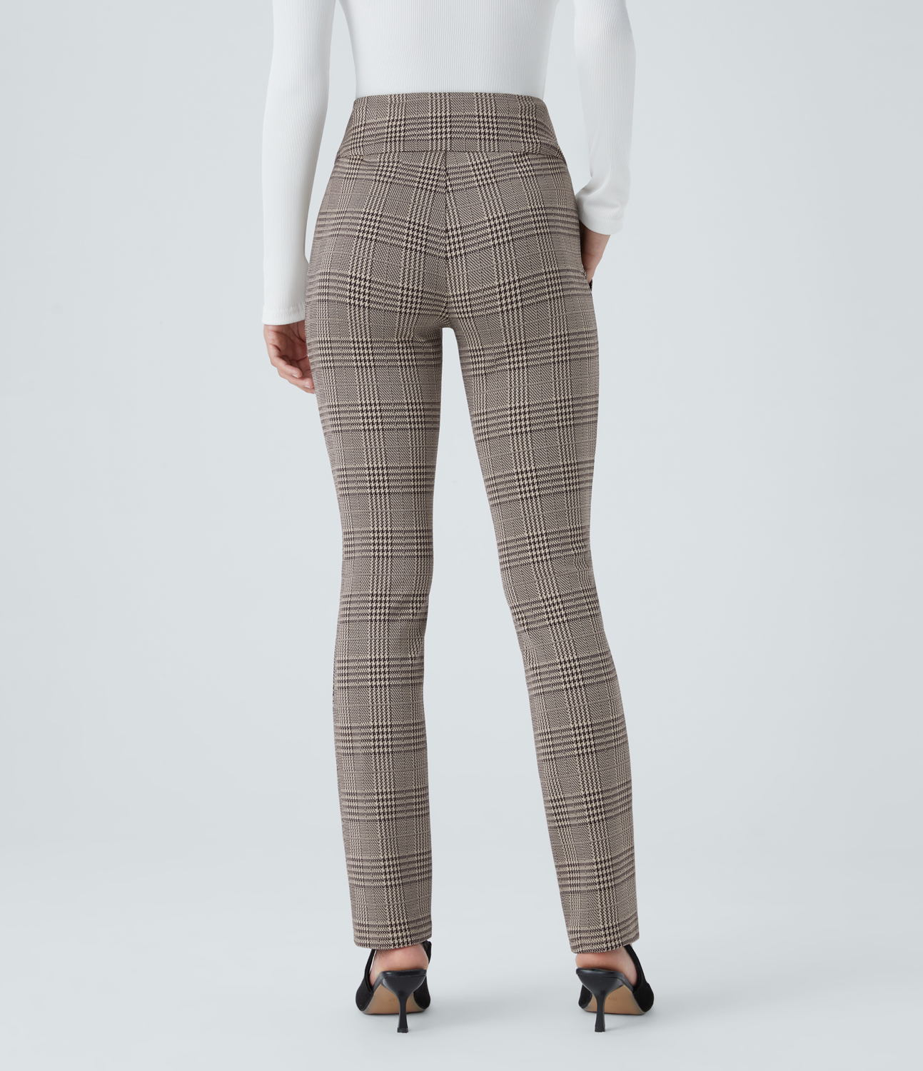 Halara Flex™ High Waisted Houndstooth Plaid Skinny Work Pants with Pockets