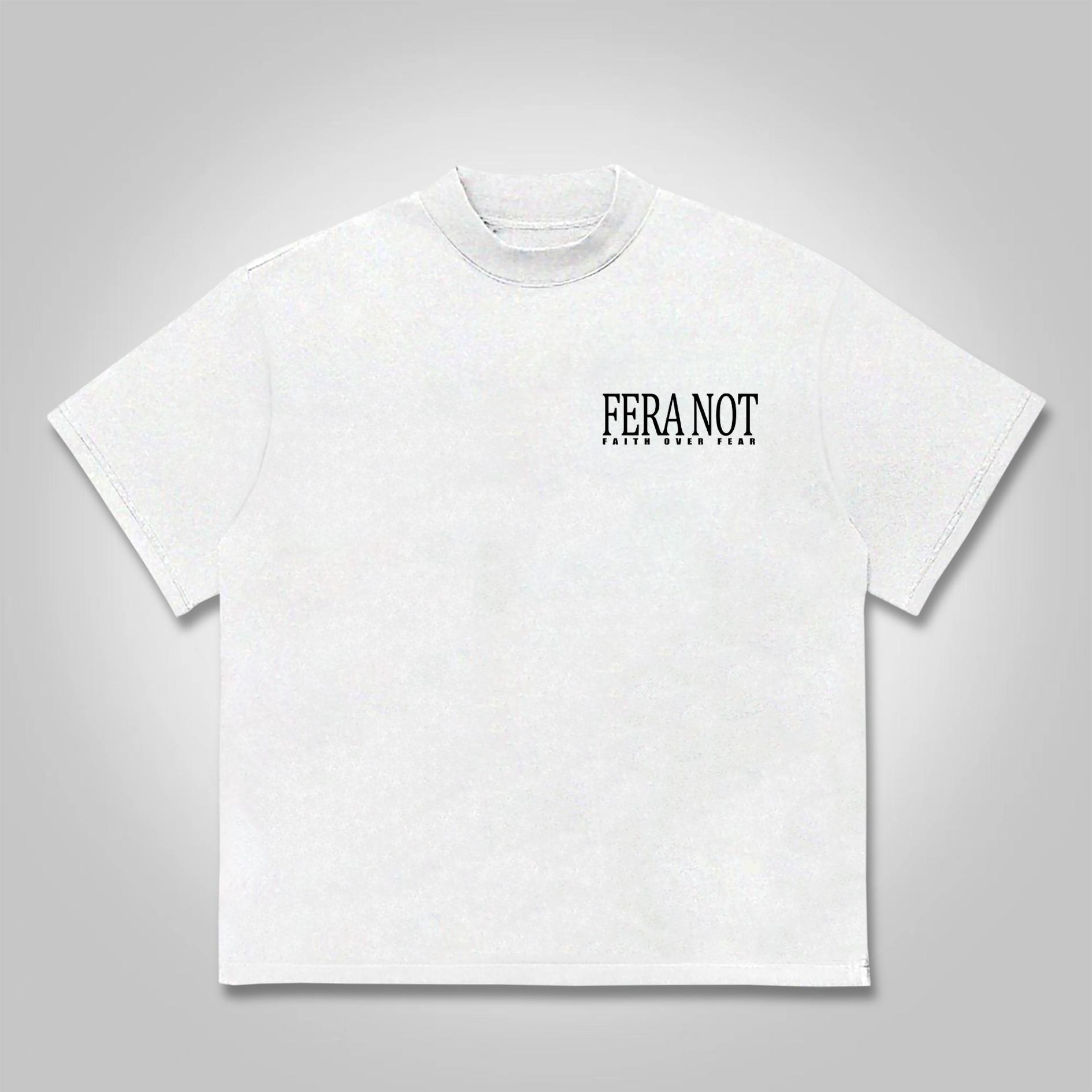 Fear Not Faith God's Gym Graphic Print Printed T-shirt