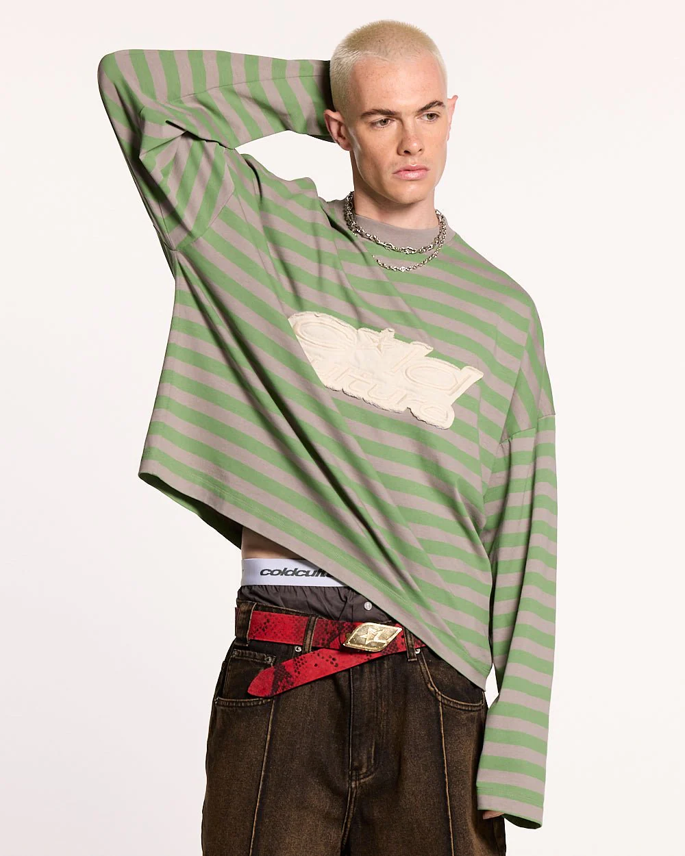 PARDON ME LONGSLEEVE GREEN & GREY